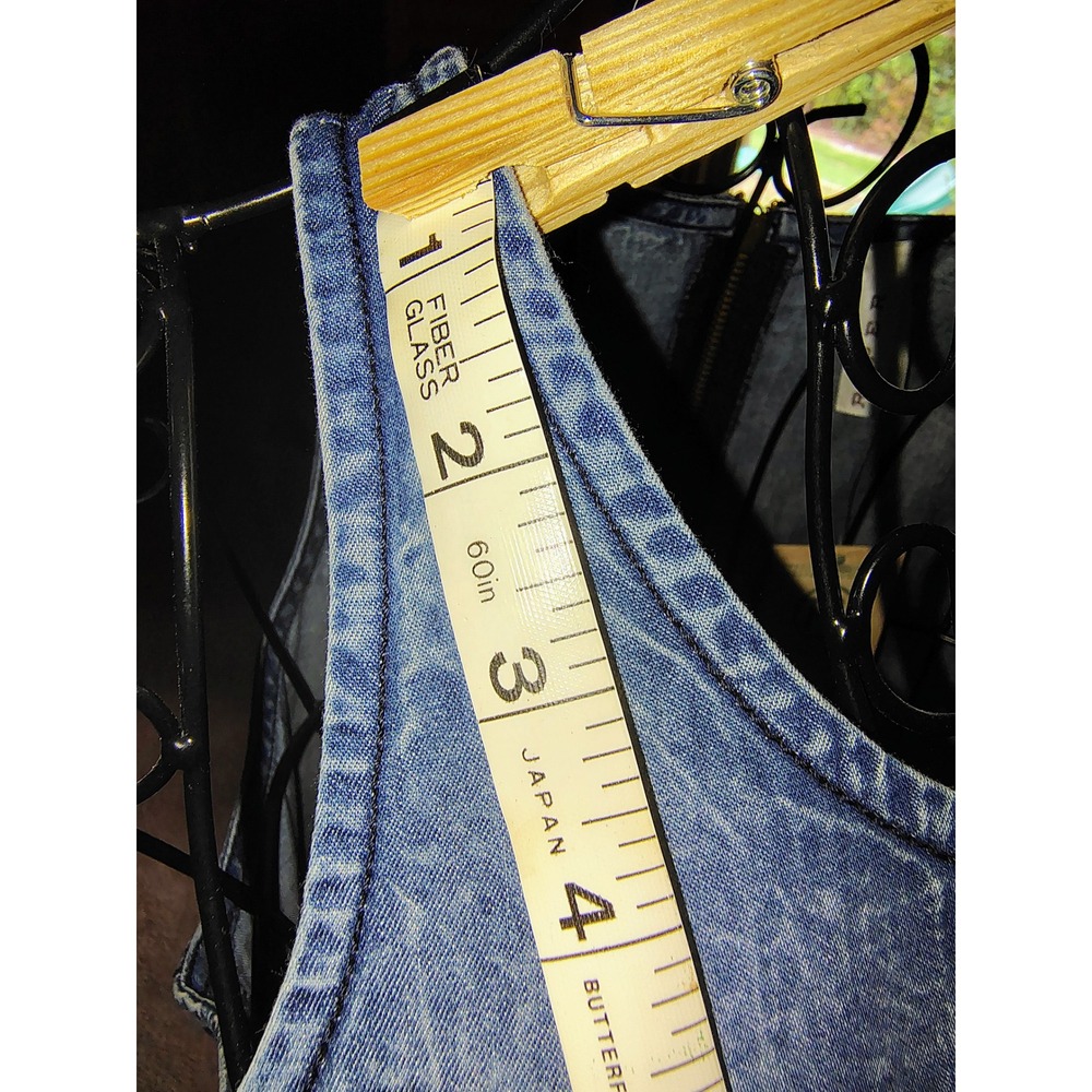 Roper Denim Maxi Dress Womens Light Wash Raw Hem Sleeveless Pockets Blue NEW - Picture 11 of 14